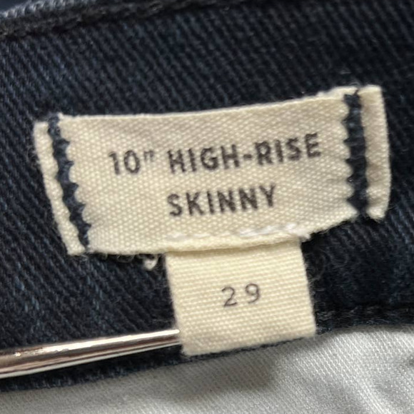 Madewell 10 High Rise Skinny Jeans Macalester Wash Knee Rip Edition Size 29 - Picture 9 of 12